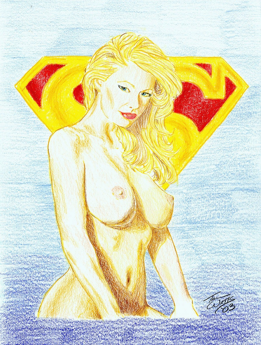 1girls 2003 dc dc_comics female female_only rule34 solo supergirl superman_(series) tagme tim_watts