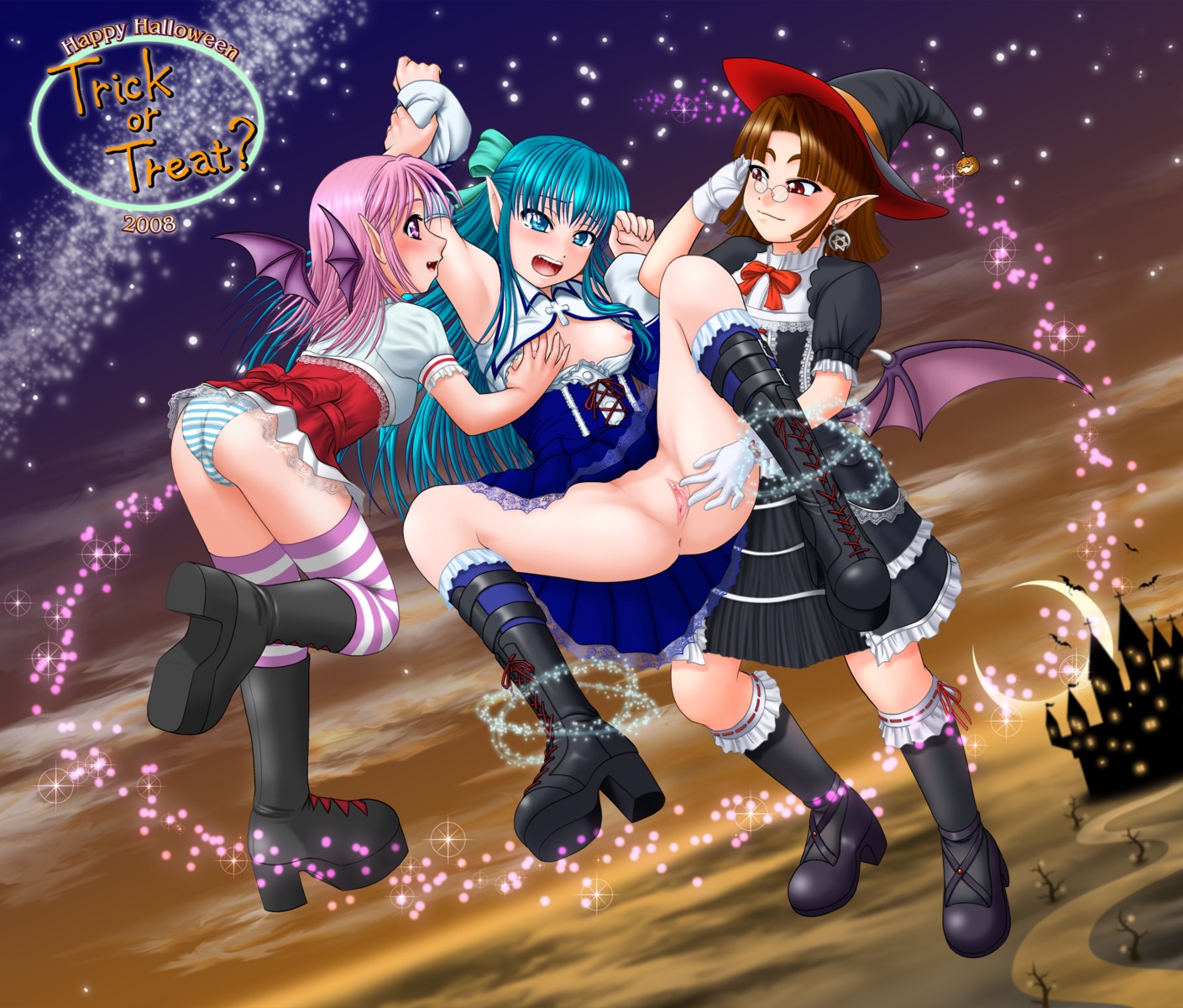 breast_grab breasts female nopan oppai panties pussy rule34 shimapan tagme uncensored vagina
