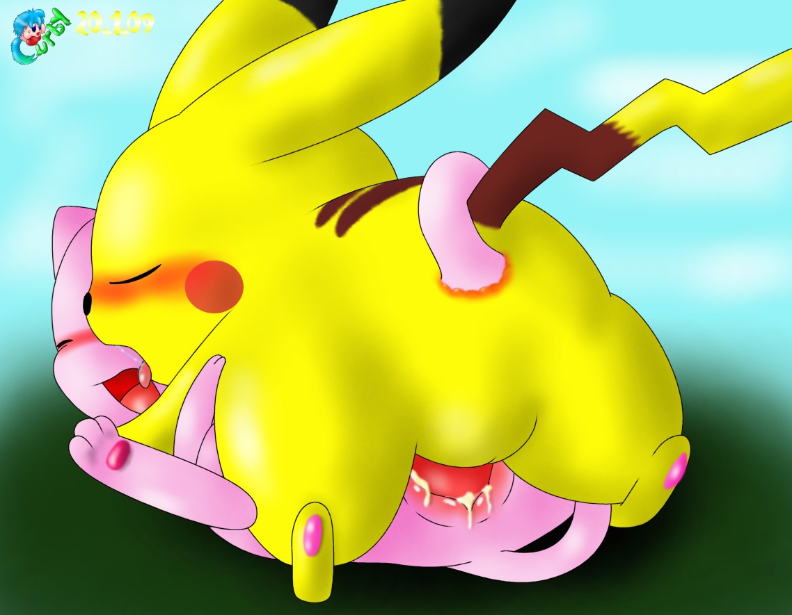 2009 color cum curby female feral fur insertion interspecies legendary_pokemon male mew nintendo nude open_mouth penis pikachu pokemon pokemon_(species) pussy rule34 sex straight tagme vulva
