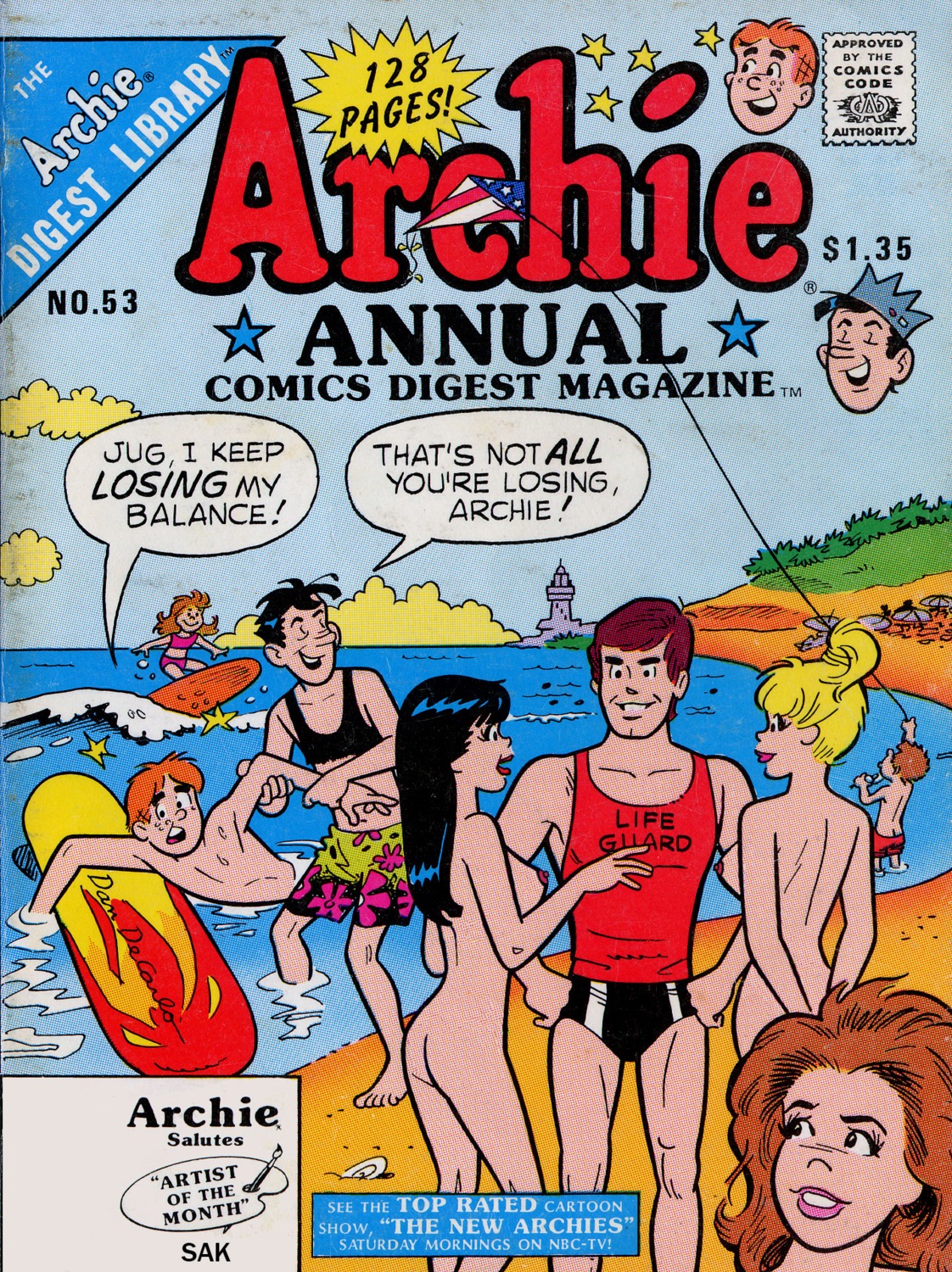 3girls archie_andrews archie_comics ass beach betty_and_veronica betty_cooper black_hair blonde_hair breasts brown_hair female jughead_jones multiple_females multiple_girls nude rule34 sak surfing veronica_lodge