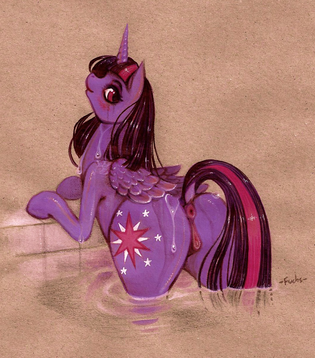2014 anatomically_correct anatomically_correct_genitalia anatomically_correct_vulva animal_genitalia animal_vulva anus archived_source blush butt clitoral_winking clitoris cutie_mark dock_(anatomy) e621 equid equine equine_genitalia equine_vulva eyeshadow feathered_wings feathers female feral friendship_is_magic fuchs fur gaping gaping_anus genitals hair hasbro hi_res horn looking_back makeup mammal multicolored_hair my_little_pony mythological_creature mythological_equine mythology partially_submerged presenting presenting_vulva purple_body purple_feathers purple_fur purple_hair purple_wings raised_tail reflection simple_background solo swimming_pool tail teats twilight_sparkle_(mlp) two_tone_hair unicorn_horn vulva water wet winged_unicorn wings