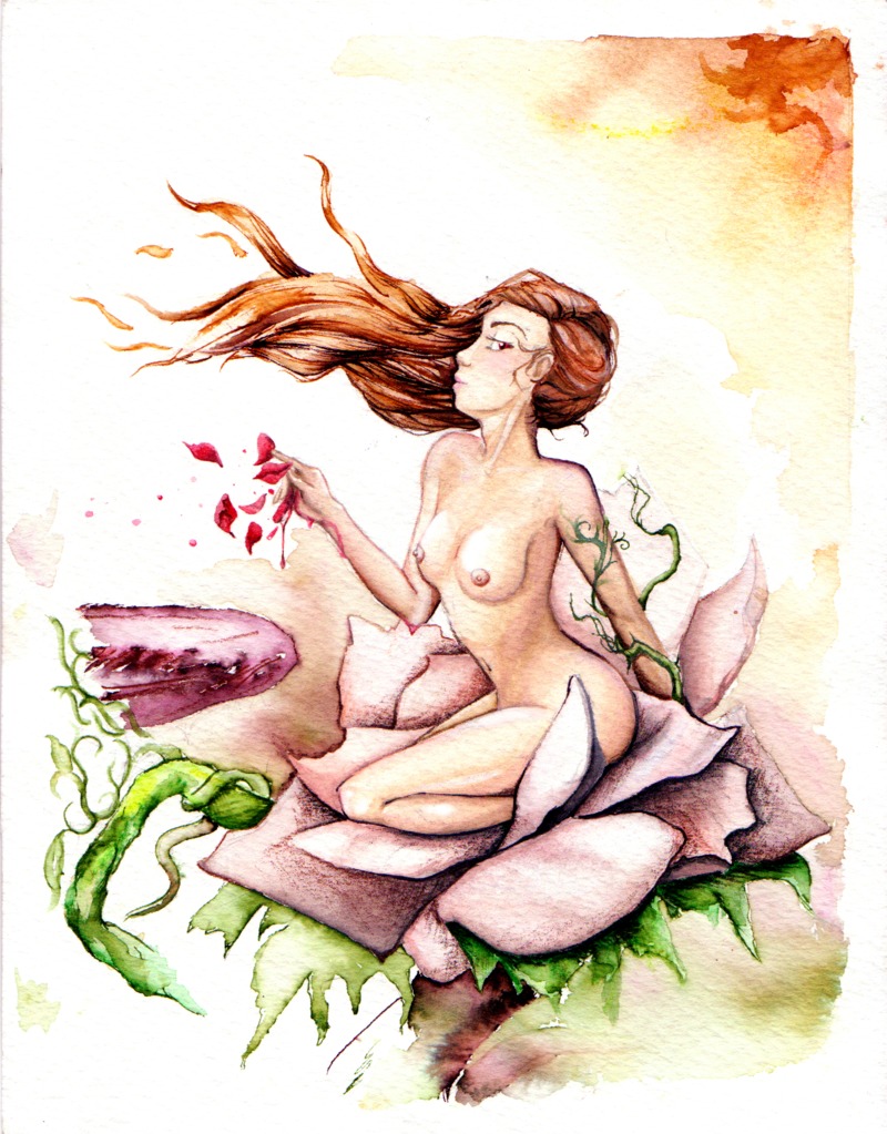 1girls alraune alura_une breasts castlevania female female_only looking_at_viewer monster_girl nude rule34 solo tagme venus_weed