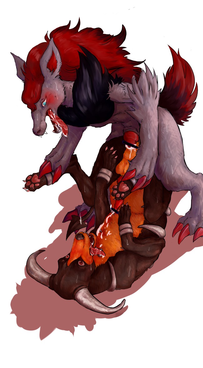 3_toes anal anal_penetration anthro anthro_on_feral anthro_penetrating anthro_penetrating_feral anus ass_up bestiality blush bodily_fluids butt canid canine censored claws cum cum_in_ass cum_inside cum_on_tongue cum_while_penetrated cumshot drooling duo e621 ejaculation erection feet feral feral_on_feral feral_penetrated fur generation_2_pokemon generation_5_pokemon genital_fluids genitals glistening hair hands-free horn houndoom interspecies knot long_hair looking_down looking_up male male/male male_on_feral male_penetrated male_penetrating male_penetrating_male mammal mao_yu nintendo nude open_mouth orgasm pawpads paws penetration penis piledriver_position pokemon pokemon_(species) raised_leg red_eyes saliva sex shadow sharp_teeth simple_background sweat teeth toe_claws toes tongue tongue_out white_background zoroark
