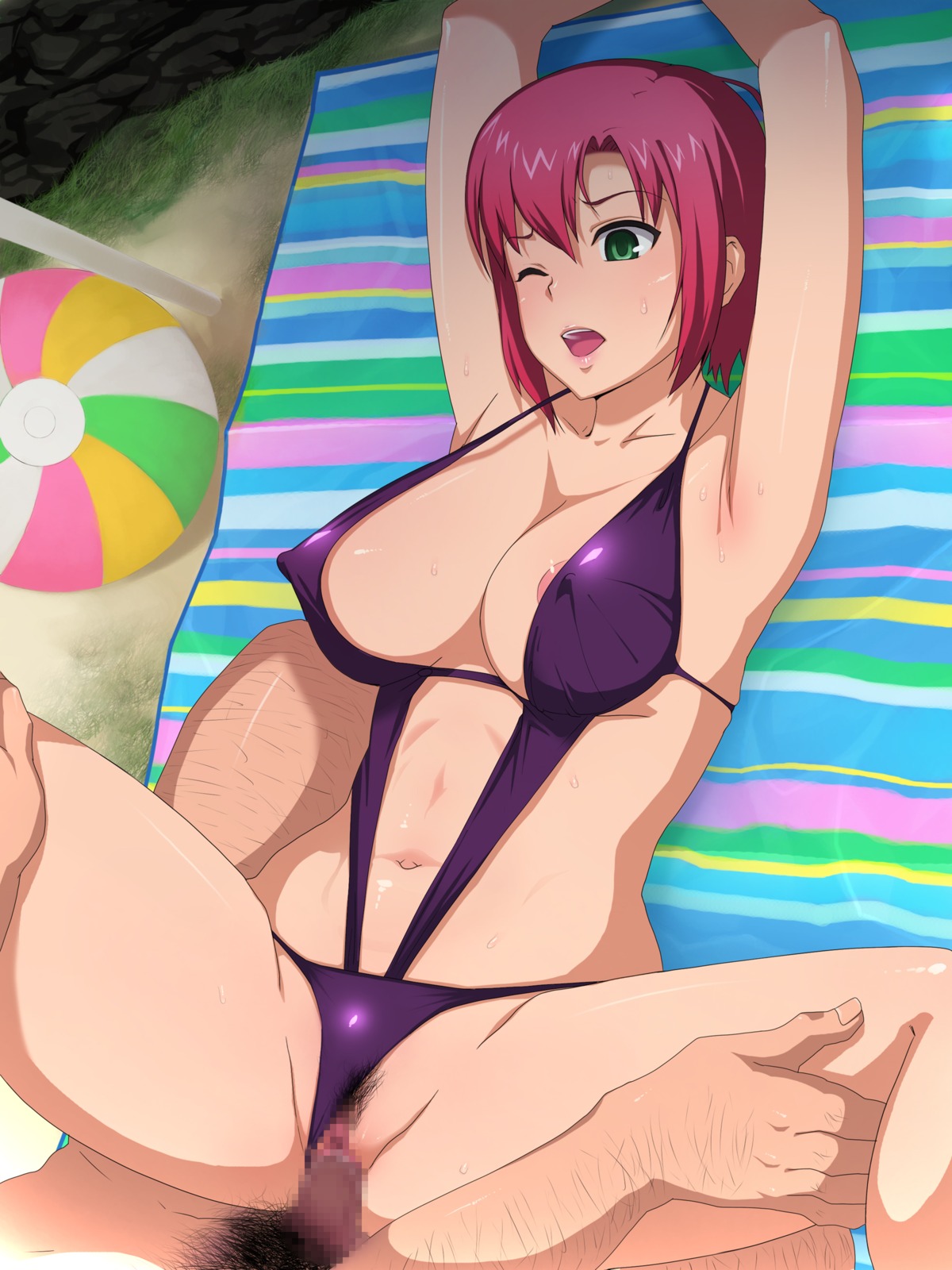 censored female rio_rollins rule34 sling_bikini sling_bikini_aside super_blackjack tagme