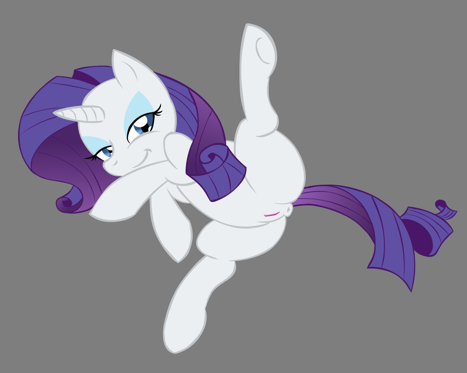 5:4 alpha_channel anus blue_eyes blue_eyeshadow e621 equid equine eyeshadow female feral friendship_is_magic fur genitals hair hasbro hi_res horn looking_at_viewer makeup mammal my_little_pony mythological_creature mythological_equine mythology nude presenting presenting_vulva purple_hair rarity_(mlp) shadowovermars solo spread_legs spreading tail unicorn vulva white_body white_fur
