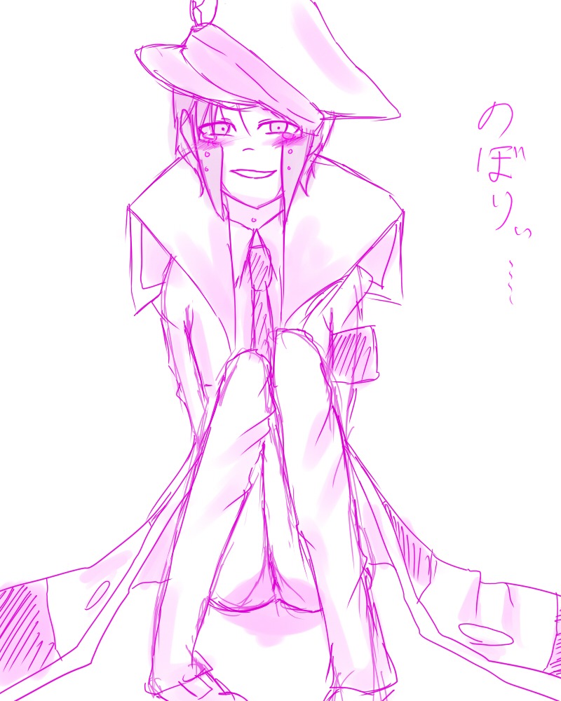clothes emmet_(pokemon) front_view hat human male male_only monochrome pokemon rule34 sitting sketch solo subway_boss tagme