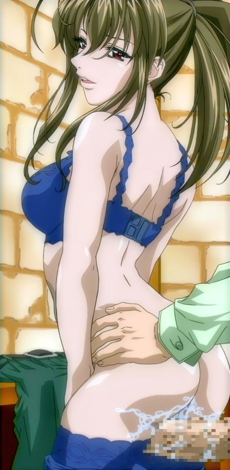accelerando ass big_ass blue_bra blue_legwear blue_thighhighs bra censored cum from_behind highres looking_back male mosaic_censoring outercourse penis rule34 screencap seto_yuuki stitched stringendo_&amp;_accelerando_&amp;_stretta tamaki_(accelerando) thigh_sex thighhighs thighs torso_grab underwear