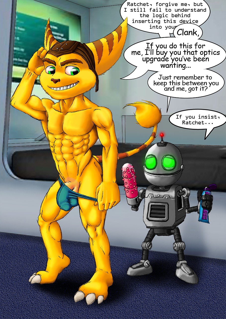 2010 2d abs balls balls_silhouette clank_(ratchet_and_clank) digital digital_art digital_drawing digital_drawing_(artwork) green_eyes lombax lube lube_on_sex_toy lube_tube male male_only muscular muscular_male penis penis_silhouette pilot_hat pulling_down_underwear ratchet_(ratchet_and_clank) ratchet_and_clank robot rocketlombax rule34 shaded tagme tail tail_tuft text text_bubble tree_clawed_toes underwear video_games