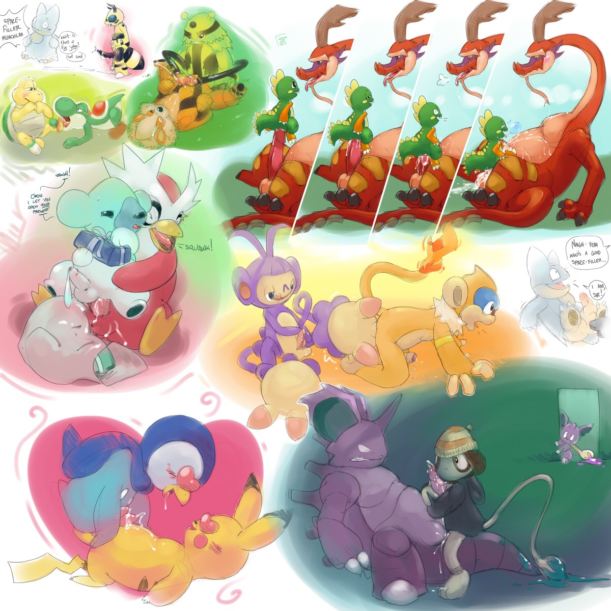1:1 2012 3_fingers 3_toes ambipom anal anal_penetration anthro arcanine argon_vile arthropod avian balls bee belly big_penis bird blush bodily_fluids breath bub_(bubble_bobble) bubble_bobble bubble_dragon canid canine crossover cubchoo cum cum_in_ass cum_inside cum_on_belly cum_on_body cum_on_chest cum_on_face cum_on_own_face cum_on_self cumshot deep_penetration delibird dialogue digital_media_(artwork) dominant dragon duo e621 ejaculation electivire electric electricity electrostimulation english_text erection feet feral feral_penetrated fingering fingers fire flaming_tail frottage fur generation_1_pokemon generation_2_pokemon generation_4_pokemon generation_5_pokemon genital_fluids genitals green_yoshi group haplorhine heart_eyes heart_symbol hi_res hindpaw horn humanoid_genitalia humanoid_penis hymenopteran insect interspecies knot koopa koopa_troopa larger_dom larger_male larger_penetrated larger_sub long_neck looking_pleasured male mammal mario_bros monferno monkey multi_tail multiple_images munchlax mythological_creature mythological_scalie mythology nidoking nidoran nidoran♂ nintendo orgasm paint paws penetration penile penis penises_touching pikachu piplup pokemon pokemon_(species) primate reptile rodent scalie sex size_difference sketch_page slightly_chubby smaller_male smaller_penetrated smeargle solo solo_focus square_enix submissive tail tail_hand taito text the_legend_of_zelda toes tongue unusual_anatomy unusual_tail valoo wind_waker yellow_body yellow_fur yoshi young young_anthro young_feral