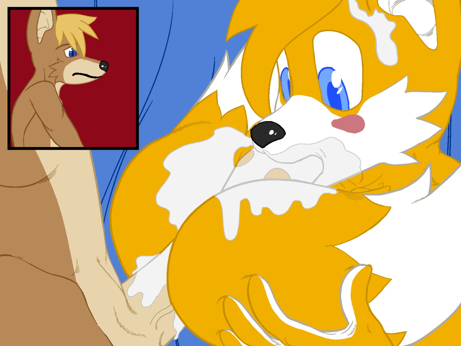 anthro canine fox male male_only rule34 sonic_(series) steve_farfan tagme tails tails_the_fox