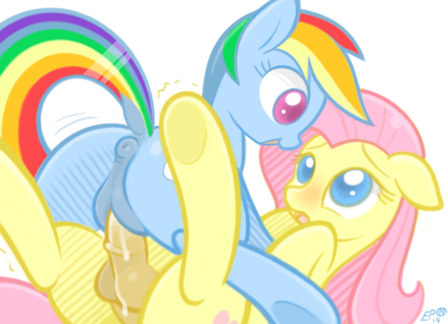 2014 animal_genitalia animal_penis anus b-epon balls blue_body blue_eyes blue_fur blush bodily_fluids cowgirl_position cum cum_in_vagina cum_inside cutie_mark duo e621 equid equine equine_genitalia equine_penis erection eye_contact female female_on_top female_penetrated feral floppy_ears fluttershy_(mlp) friendship_is_magic from_front_position fur genital_fluids genitals gynomorph gynomorph/female gynomorph_on_bottom gynomorph_penetrating gynomorph_penetrating_female hair hasbro hi_res horse intersex intersex/female intersex_on_bottom intersex_penetrating intersex_penetrating_female looking_at_another mammal multicolored_hair multicolored_tail my_little_pony nude on_bottom on_top open_mouth penetration penile penile_penetration penis penis_in_vagina pink_eyes pink_hair pony rainbow_dash_(mlp) rainbow_hair rainbow_tail raised_tail sex shaking shivering straddling tail vaginal vaginal_penetration vulva yellow_body yellow_fur