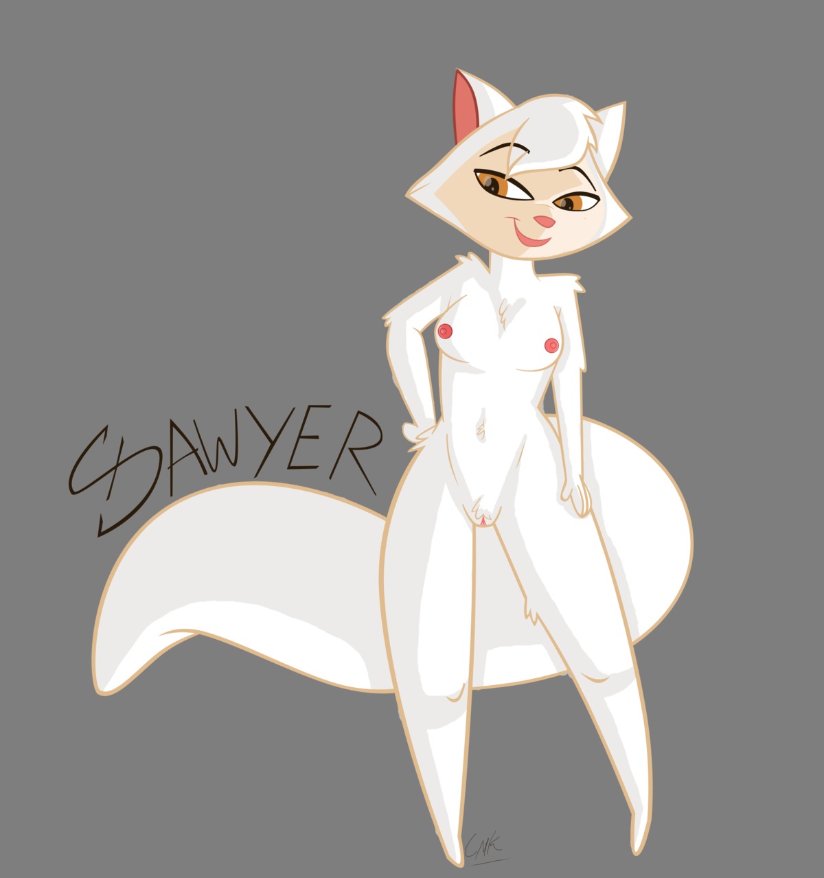 absurd_res alpha_channel anthro breasts cats_don't_dance domestic_cat e621 felid feline felis female genitals hi_res mammal nipples nude paws sawyer_(cats_don't_dance) smile smirk solo spread_legs spreading the_little_monkey_king vulva warner_brothers