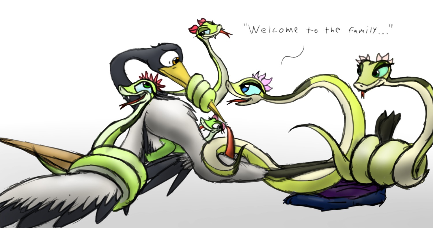 avian bassybefuddle bdsm beak bird black-necked_crane bondage bound coiling conditional_dnp crane_(bird) dialogue dominant dominant_female dreamworks e621 english_text erection female feral genitals group gruiform grus_(genus) hi_res interspecies kung_fu_panda male male/female master_crane master_viper nude penis reptile restrained scalie sex simple_background snake submissive submissive_male tapering_penis text viper white_background