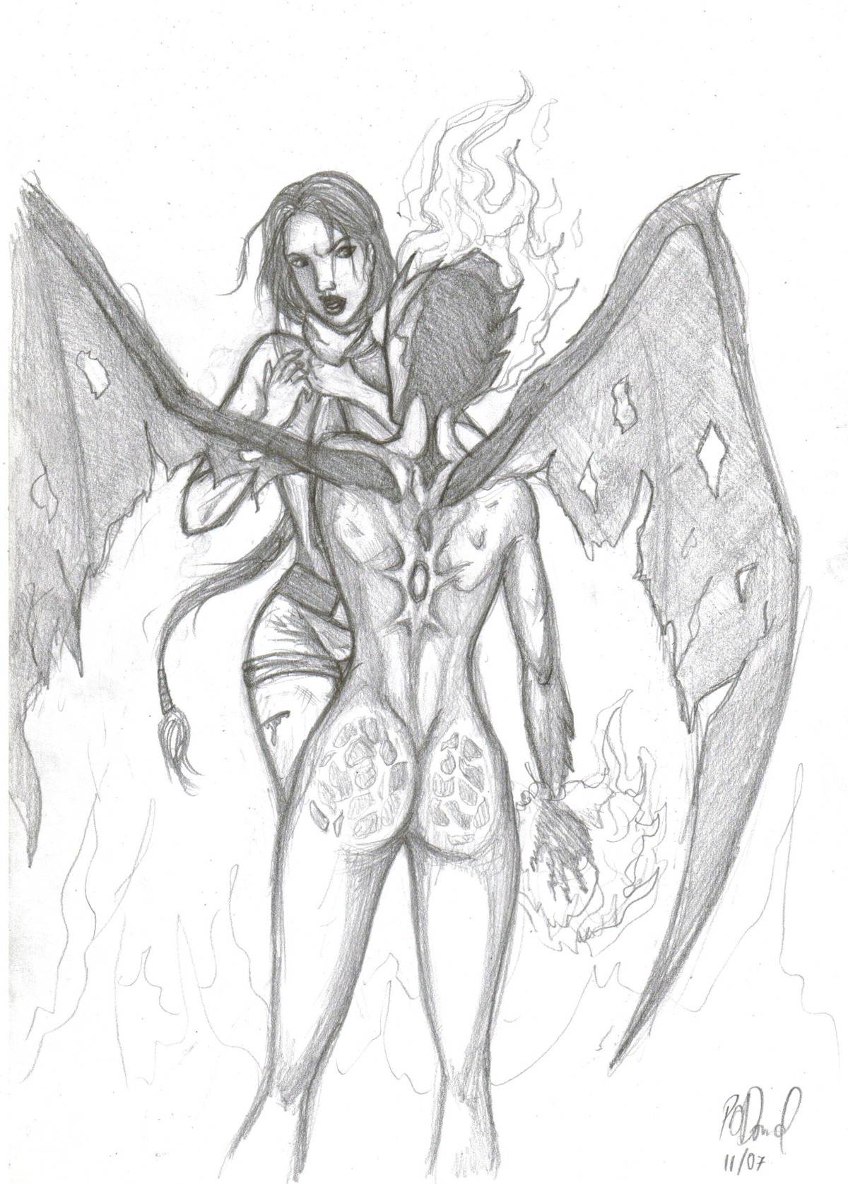 2007 female jacqueline_natla lara_croft lara_croft_(classic) monochrome rule34 tagme tomb_raider tomb_raider_(classic)