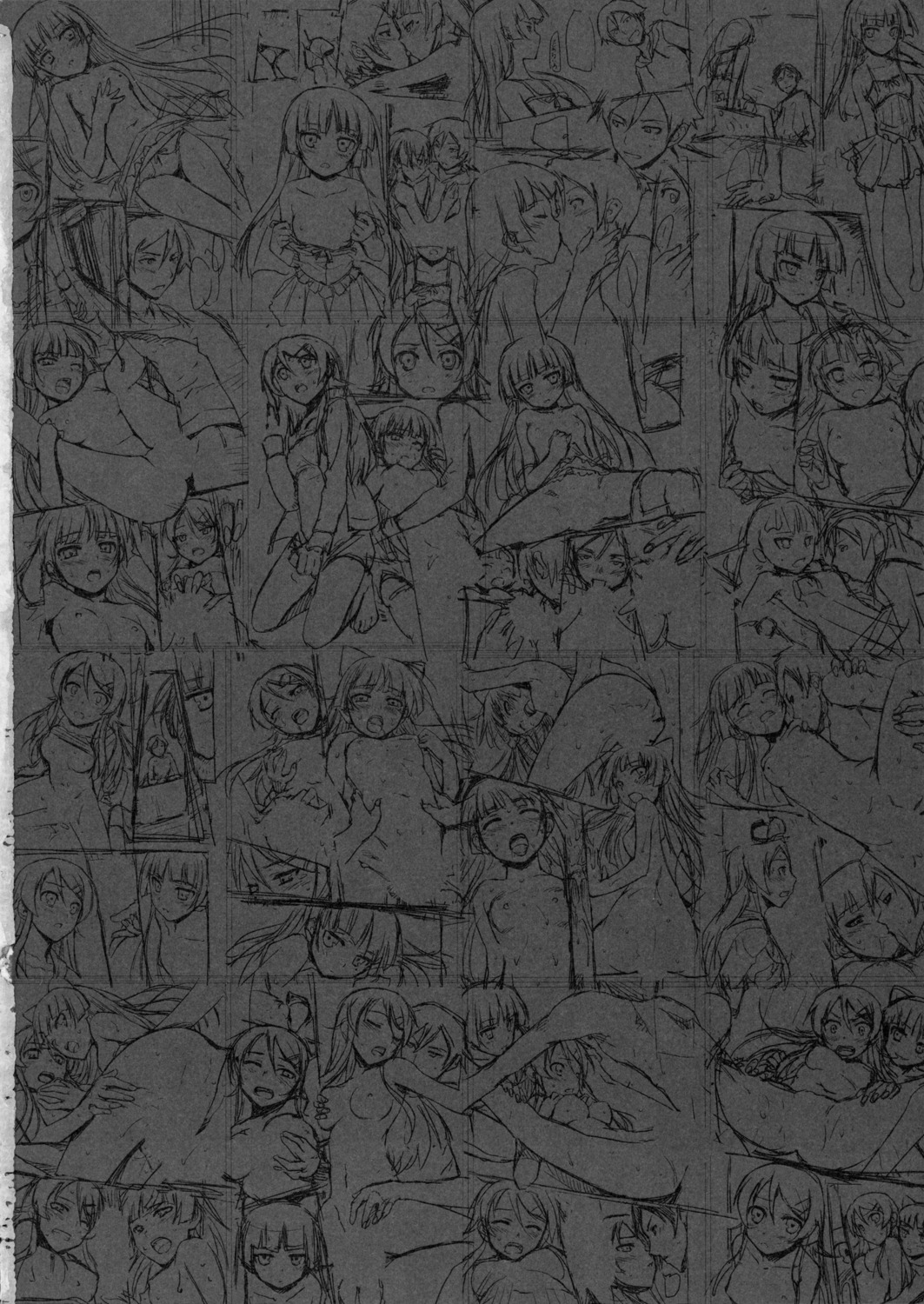 1boy 2girls after_sex ahe_gao animal_ears ass back bare_shoulders blush bouncing_breasts breast_grab breasts cat_ears censored closed_eyes closed_mouth clothed collage comic covering_pussy cowgirl_position cunnilingus dress female flat_chest gokou_ruri group_sex half-closed_eyes holding_hands human kissing kneeling kousaka_kirino kousaka_kyousuke licking licking_nipples long_hair looking_back male missionary_position monochrome motion_blur mugenkidou navel nipples nude open_mouth oral ore_no_imouto_ga_konna_ni_kawaii_wake_ga_nai panties pussy rule34 saliva sex shirt shirt_lift sketch skirt small_breasts spread_legs straight surprised sweat tomose_shunsaku tongue tongue_out topless torso_grab undressing vaginal_penetration wet wince wink