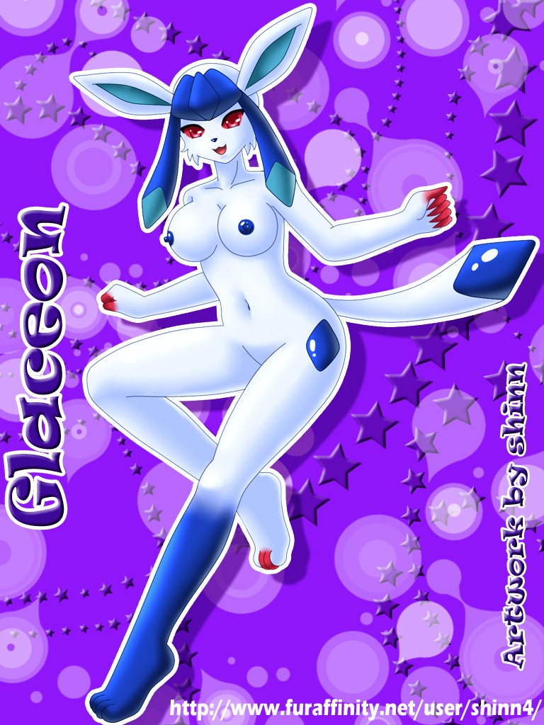 3:4 anthro anthrofied big_breasts blue_eyes breasts canid canine chelsea_hair_cut e621 eeveelution female fur generation_4_pokemon genitals glaceon hair long_hair long_tail looking_at_viewer mammal nintendo nipples nude open_mouth pokemon pokemon_(species) pokemorph shinn simple_background smile solo spread_legs spreading tail vulva y2k_(graphic_design)