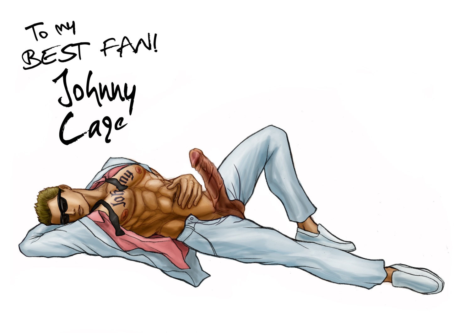 1boy johnny_cage male male_only mortal_kombat rule34 solo