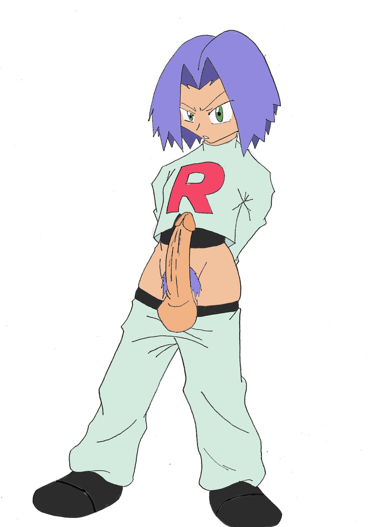 human james_(pokemon) male male_only pokemon rule34 solo solo_male trainer_(artist)