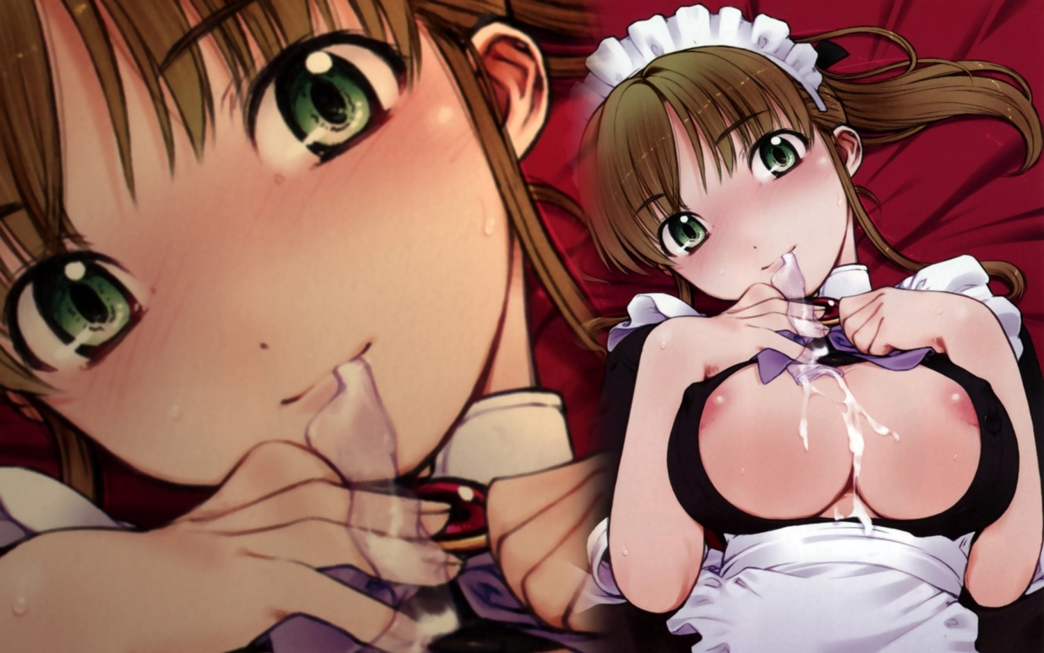 apron breasts condom female highres maid rule34 wallpaper