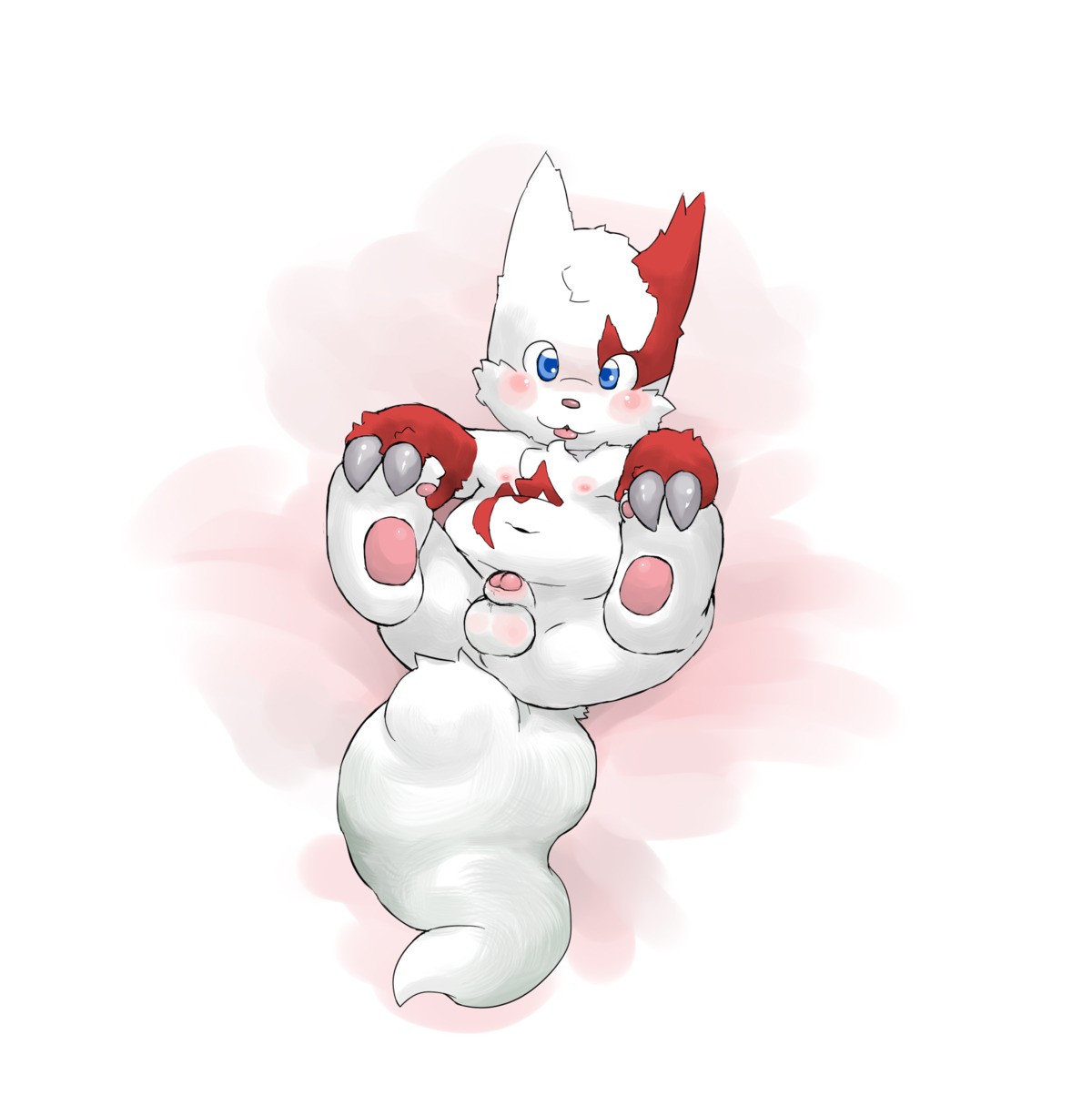 colored fur furry male male_only nudity pokemon pokemon_(species) rule34 solo zangoose