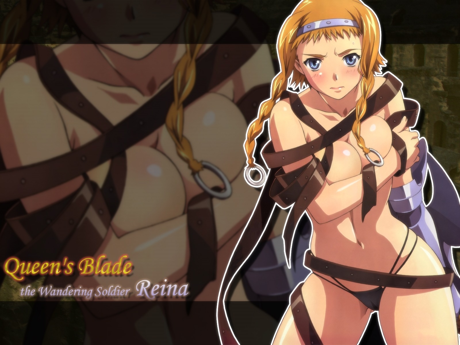 blush female leina queen's_blade rule34 topless