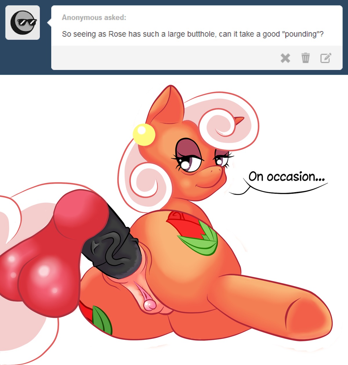 anal anal_penetration animal_genitalia animal_penis anus backsack balls black_penis butt clitoral_winking clitoris cutie_mark dialogue disembodied_penis duo e621 english_text equid equine equine_genitalia equine_penis erection faceless_character faceless_male fan_character female female_focus female_penetrated feral genitals grumpyoldgoblin hair half-closed_eyes hasbro hi_res horse looking_at_viewer looking_back lying male male/female male_penetrating male_penetrating_female mammal my_little_pony narrowed_eyes on_side penetration penis pony sex simple_background solo_focus text tumblr vein veiny_penis vulva white_background white_hair