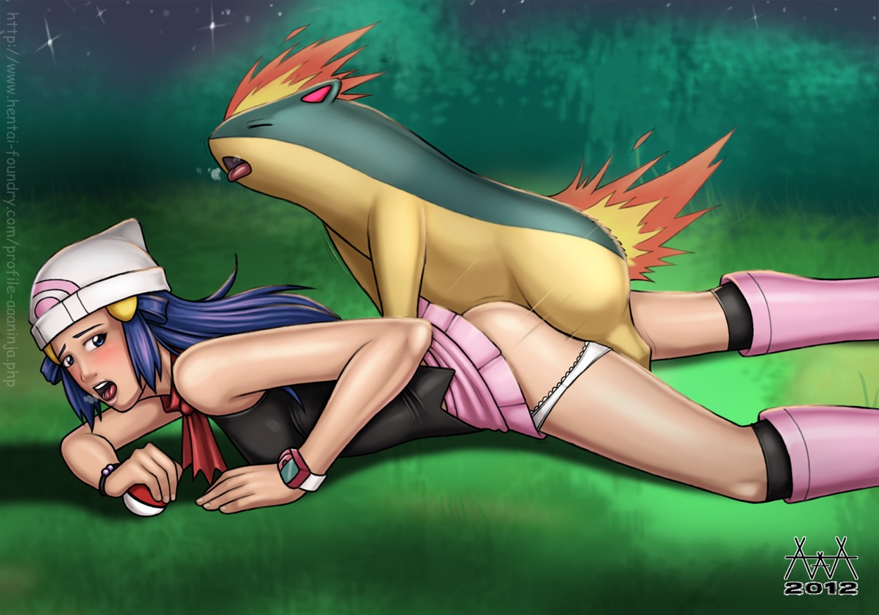 1girls 2012 aaaninja beanie beige_skin bestiality blue_hair boots clothes color dawn_(pokemon) female fire footwear fur hair hat human interspecies lying male male_pokemon/female_human night nintendo nude on_front open_mouth outdoors pok&eacute;mon_(species) poke_ball pokemon pokemon_(species) pokephilia prone_bone pussy quilava rule34 sex side_view size_difference straight vaginal_penetration zoophilia