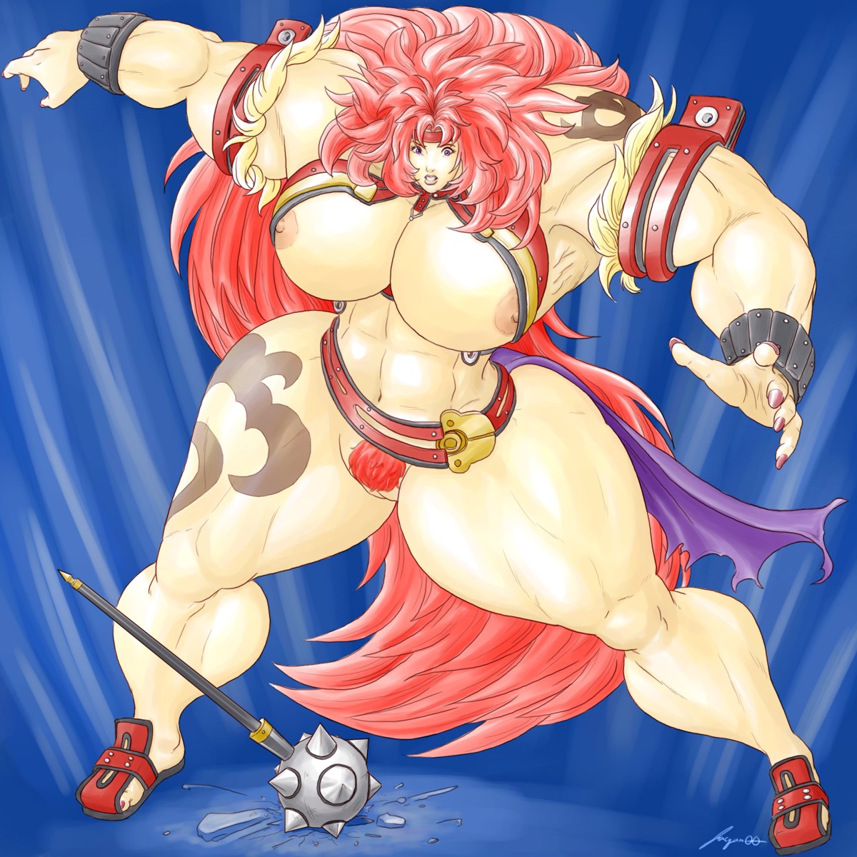 female female_only human hyper_muscles muscles muscular muscular_female queen's_blade risty rule34 solo tagme
