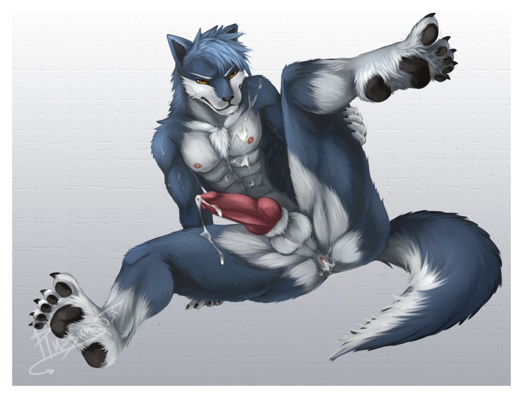 5_toes abs after_sex amber_eyes anal animal_genitalia animal_penis anthro anus backsack balls biceps biped black_nose black_pawpads blue_body blue_fur blue_hair bodily_fluids butt canid canine canine_genitalia canine_penis canis chest_tuft claws cum cum_in_ass cum_inside cum_on_belly cum_on_body cum_on_chest cum_on_face cum_on_leg cum_on_penis cum_on_self cum_string e621 erection feet fur genital_fluids genitals grey_body grey_fur hair hindpaw humanoid_feet knot leaking male mammal muscular muscular_anthro muscular_male nipples nude orange_eyes orgasm pawpads paws pecs penis plantigrade plussun pose presenting presenting_hindquarters raised_leg sheath sitting soles solo spread_legs spreading toe_claws toes tuft wolf