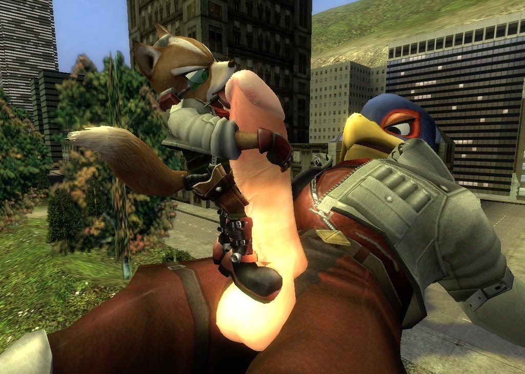 anthro color falco_lombardi fox fox_mccloud fur furry furry_only gay interspecies male male_only multiple_males no_humans pheasant rule34 size_difference star_fox tagme yaoi