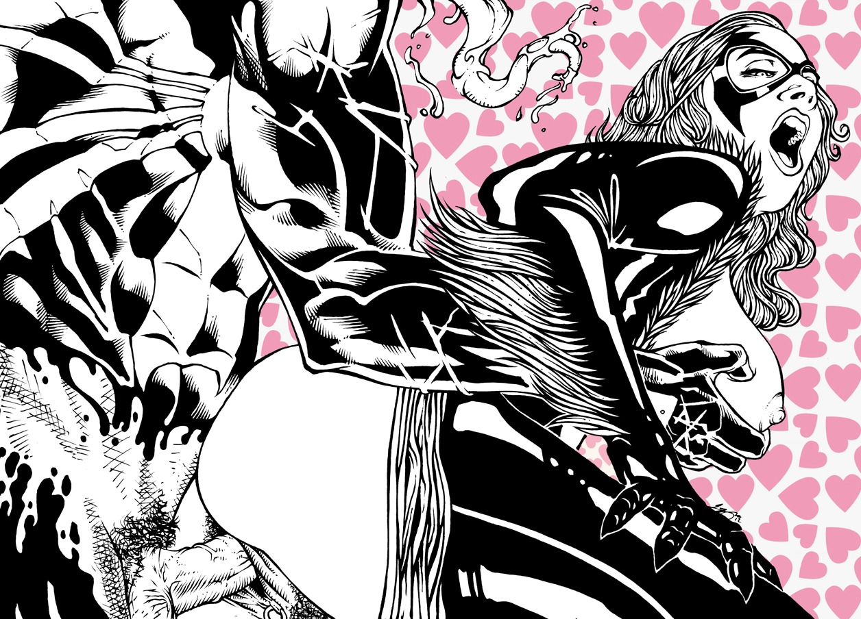 black_cat_(marvel) el_diablero felicia_hardy female human male marvel marvel_comics rule34 spider-man_(series) straight straight_hair symbiote venom_(marvel)