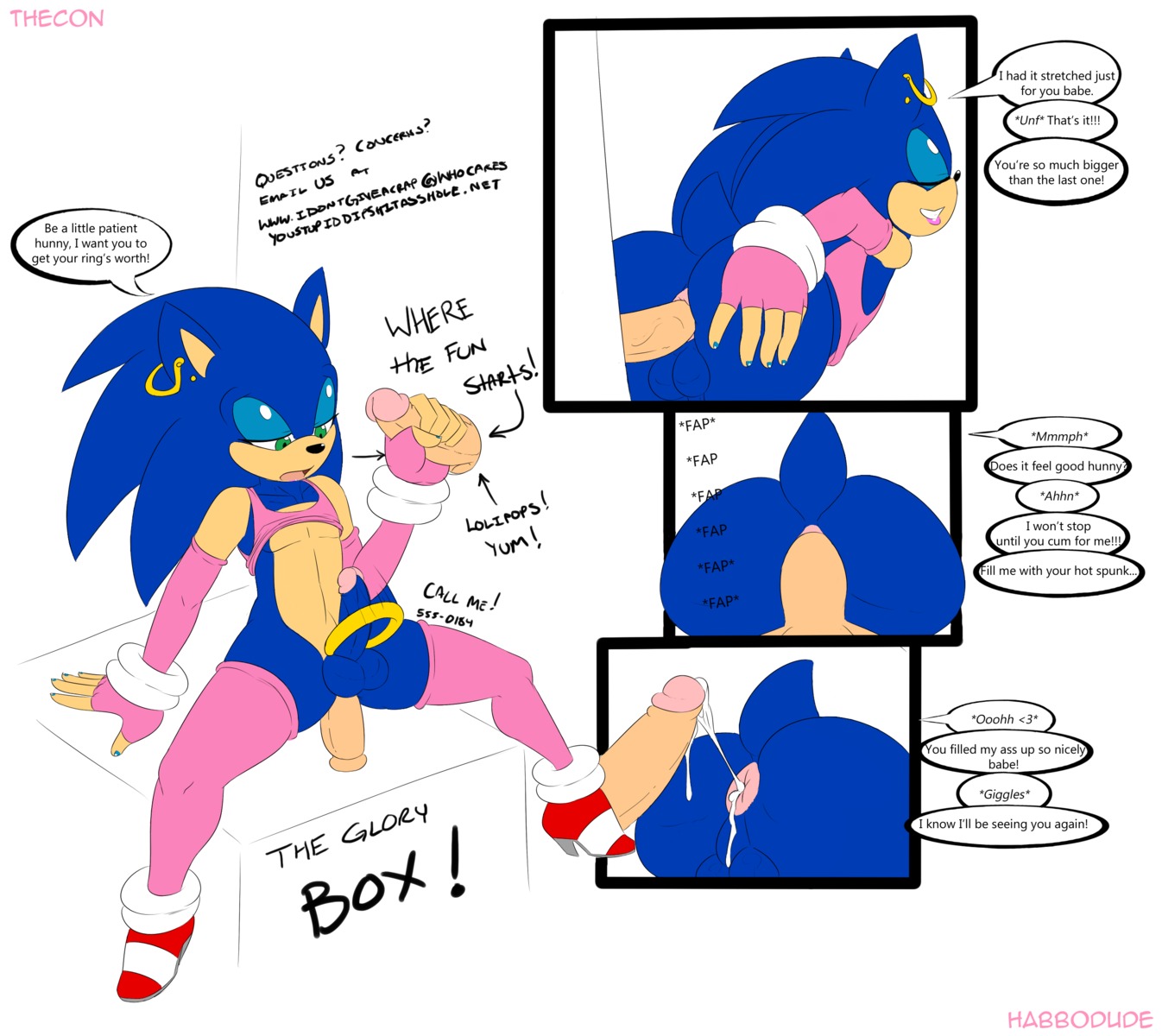 absurd_res anal anal_penetration anthro anus backsack balls big_butt blue_body blue_fur blue_hair bodily_fluids butt clothed clothing crossdressing cum cum_in_ass cum_inside cum_string dialogue disembodied_penis duo e621 ear_piercing english_text erection eulipotyphlan faceless_character faceless_male femboy footwear fur genital_fluids genitals glory_hole green_eyes habbodude hair handjob hedgehog hi_res male male/male male_penetrated male_penetrating male_penetrating_male mammal orgasm penetration penile penis piercing prostitution sega sex shoes smile solo_focus sonic_the_hedgehog sonic_the_hedgehog_(series) text thecon