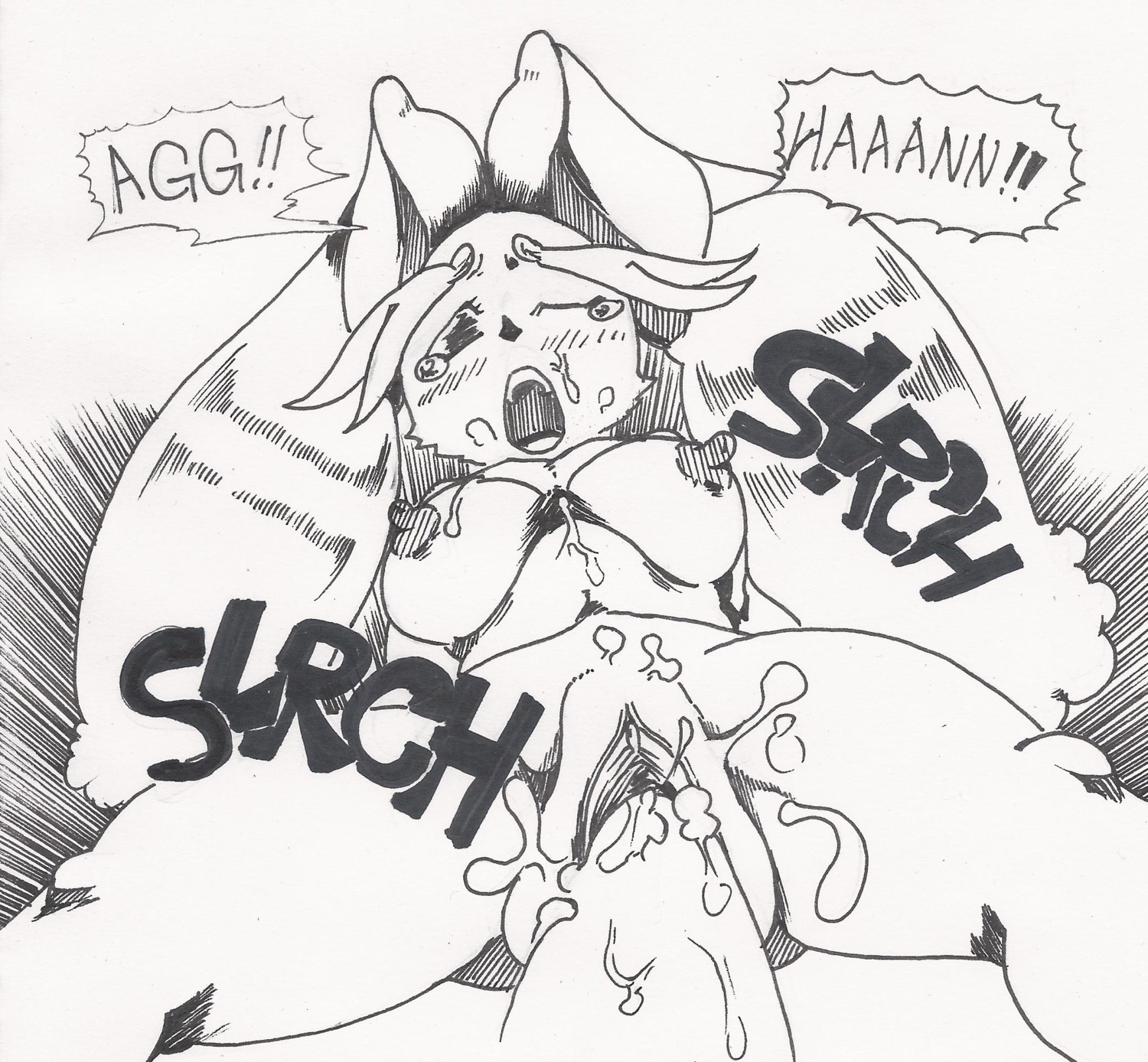 anthro breasts exposed_breasts female fur furry furry_breasts lopunny male monochrome penis pokemon pokemon_(species) pussy rule34 sex straight vaginal_penetration vulva