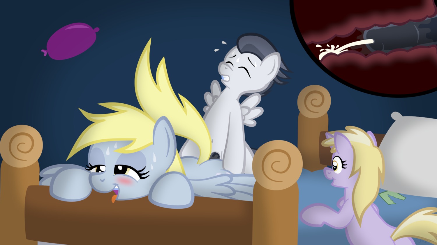 16:9 2013 age_difference anal anal_penetration bad_parenting balloon bed black_penis blush bodily_fluids butt condom condom_balloon cum cum_in_ass cum_inside derpy_hooves_(mlp) dinky_hooves_(mlp) dominant dominant_young e621 equid equine erection eyes_closed feathered_wings feathers female female_penetrated feral feral_on_feral feral_penetrated feral_penetrating feral_penetrating_feral friendship_is_magic from_behind_position furniture genital_fluids genitals grey_body grey_feathers group half-closed_eyes hasbro hi_res horn inflatable internal jepso larger_female larger_penetrated larger_sub lube lying male male/female male_penetrating male_penetrating_female mammal my_little_pony mythological_creature mythological_equine mythology narrowed_eyes nude older_female on_front open_mouth orgasm pegasus penetration penis rumble_(mlp) sex sexual_barrier_device size_difference smaller_female smaller_male submissive sweat tail tongue tongue_out unicorn widescreen wings young young_feral younger_dom_older_sub younger_female younger_male