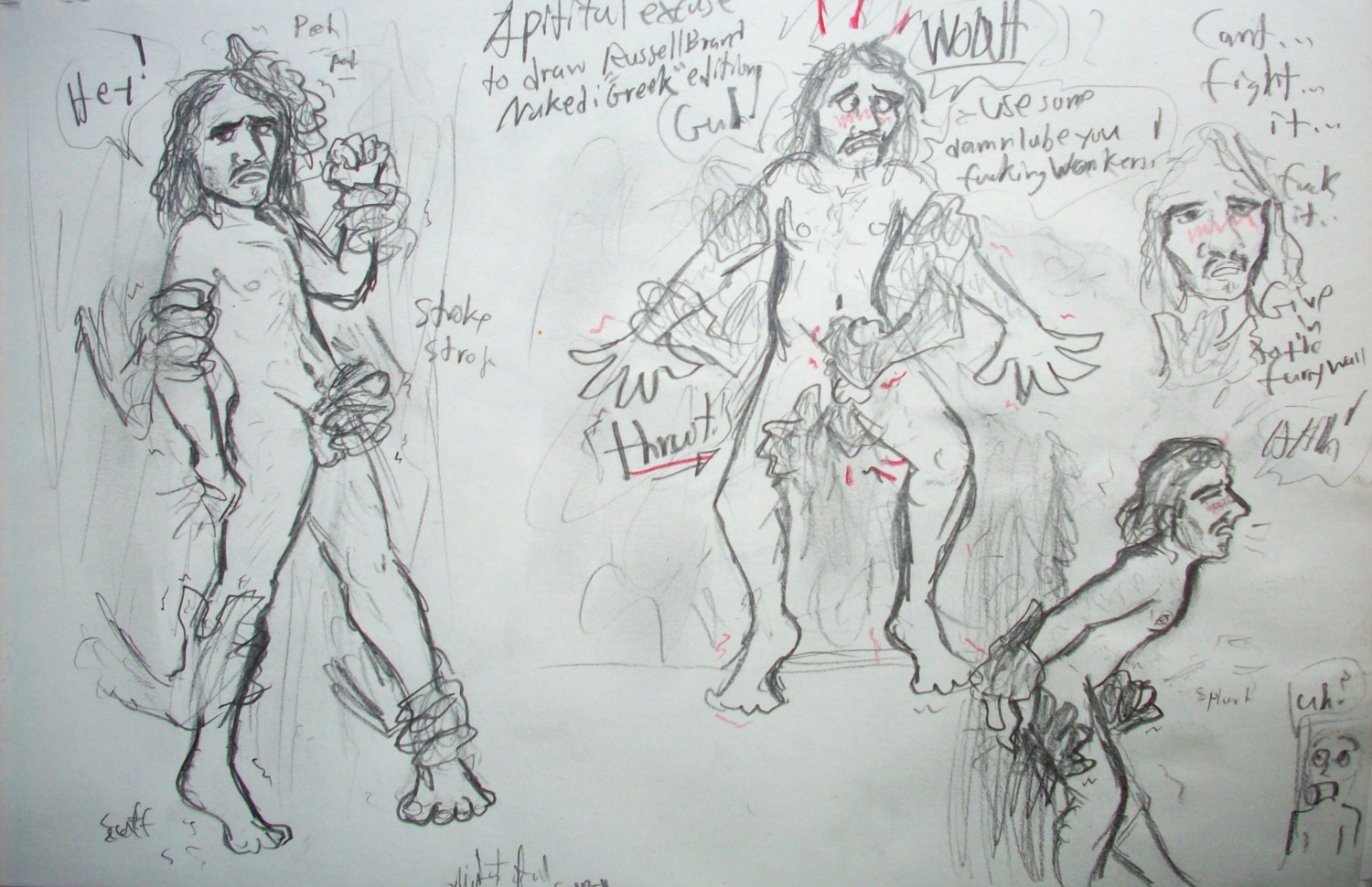 get_him_to_the_greek male male_only monochrome rule34 russell_brand tagme traditional_media