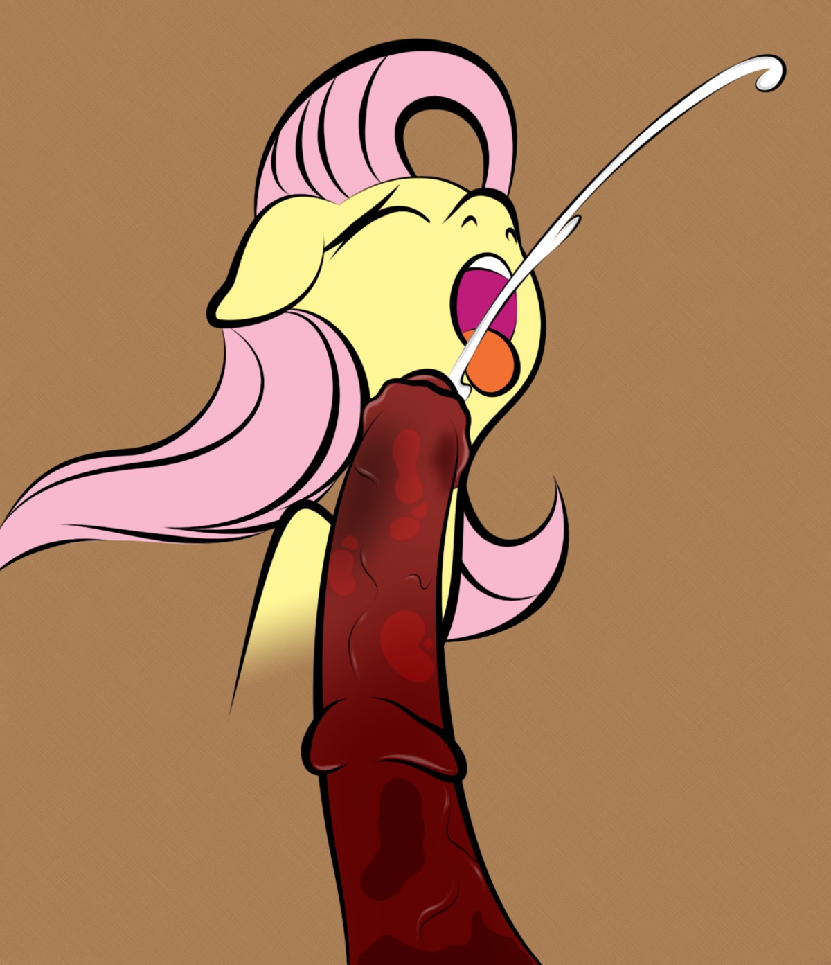 2014 animal_genitalia animal_penis bodily_fluids cum cum_in_mouth cum_inside cum_on_tongue duo e621 equid equine equine_genitalia equine_penis erection eyes_closed female female_focus fluttershy_(mlp) friendship_is_magic genital_fluids genitals hair hasbro hi_res horse lioncourt long_hair male male/female mammal mostazathy my_little_pony open_mouth penis pony simple_background solo_focus third-party_edit tongue tongue_out vein