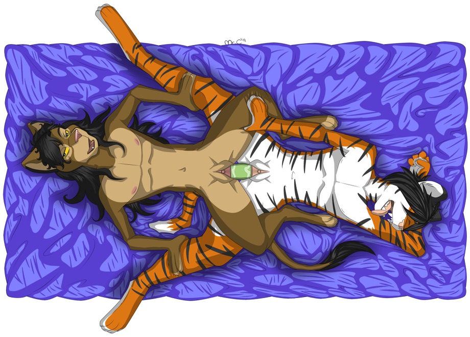 2011 4_toes 5_fingers andromorph andromorph/andromorph anthro anthro_on_anthro arm_markings arm_stripes biped bird's-eye_view black_body black_ears black_fur black_hair black_markings black_stripes black_tail brown_body brown_ears brown_fur brown_paws brown_tail clitoris countershading dark_ears dark_hair dark_markings dark_stripes digitigrade dildo dildo_in_vagina dildo_insertion dipstick_tail double_dildo duo e621 feet felid fingers fur genitals green_dildo grey_eyes hair hand_behind_head high-angle_view intersex intersex/intersex iris jo_(mrchocolate) leg_markings leg_stripes light_body light_fur light_pussy light_tongue lion long_hair lying mammal markings monotone_hair mrchocolate multicolored_paws multicolored_tail navel neck_markings neck_stripes nipples nude object_in_pussy object_penetration on_back open_mouth orange_body orange_fur pantherine paws penetration pink_clitoris pink_tongue pupils rendan sex sex_toy sex_toy_in_vagina sex_toy_insertion short_hair signature small_waist spread_legs spreading striped_arms striped_body striped_fur striped_legs striped_markings striped_neck striped_tail stripes tail tail_markings tail_tuft tan_body tan_countershading tan_fur tan_paws tan_vulva teeth thin_tail tiger toeless_(marking) toes tongue tongue_out tuft two_tone_paws two_tone_tail vaginal vaginal_penetration vulva white_body white_countershading white_fur white_vulva year yellow_sclera