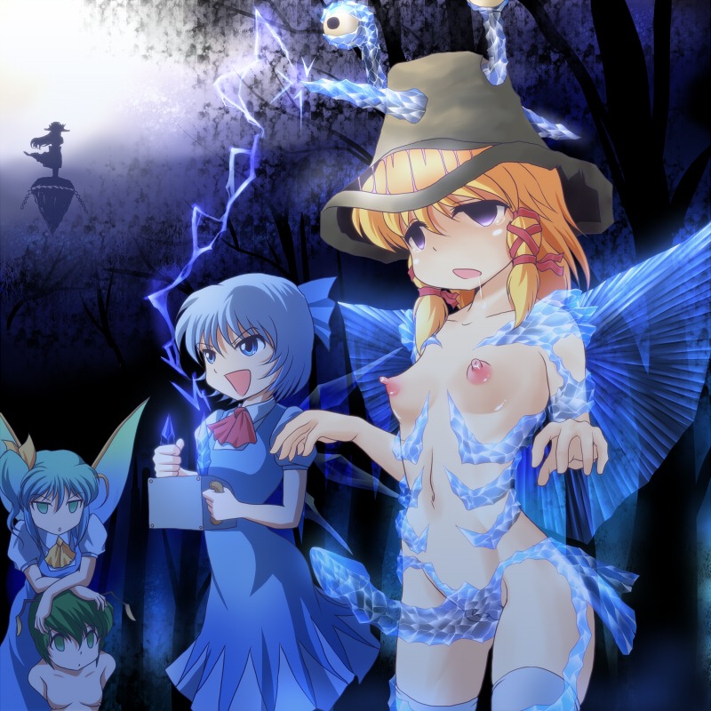 arms_behind_back artificial_wings blonde_hair blue_eyes blue_hair broken_rape_victim cirno cosplay daiyousei dildo drooling empty_eyes female femdom femsub flat_chest gander_(ultra_series) gander_(ultra_series)_(cosplay) green_eyes green_hair hat ice ice_dildo keystone male mind_control multiple_females multiple_girls multiple_subs nude open_mouth party_wipe penis pussy rule34 saliva short_hair spread_pussy strap-on strapon stuck_in_ice summoned_penis suwako_moriya tenshi_hinanawi thighhighs touhou ultraman_(franchise) wancozow white_legwear wings wriggle_nightbug