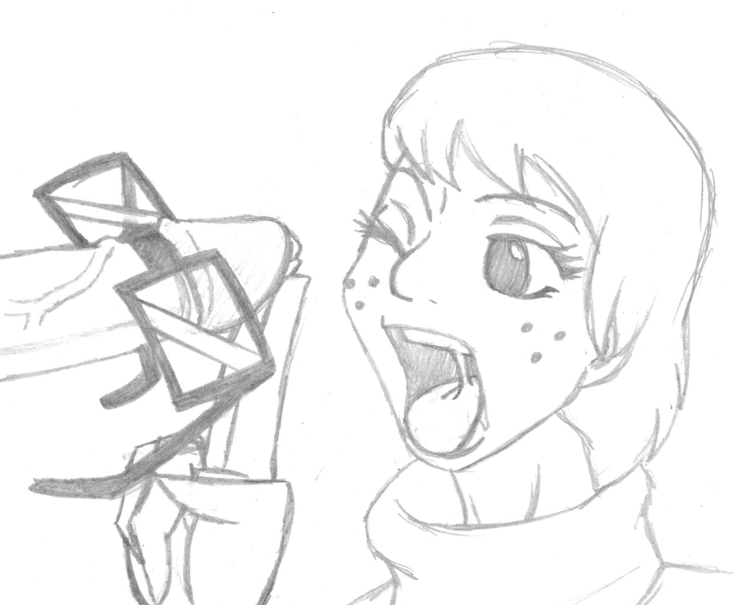 crocface female hanna-barbera imminent_fellatio imminent_oral male monochrome penis rule34 scooby-doo tagme velma_dinkley