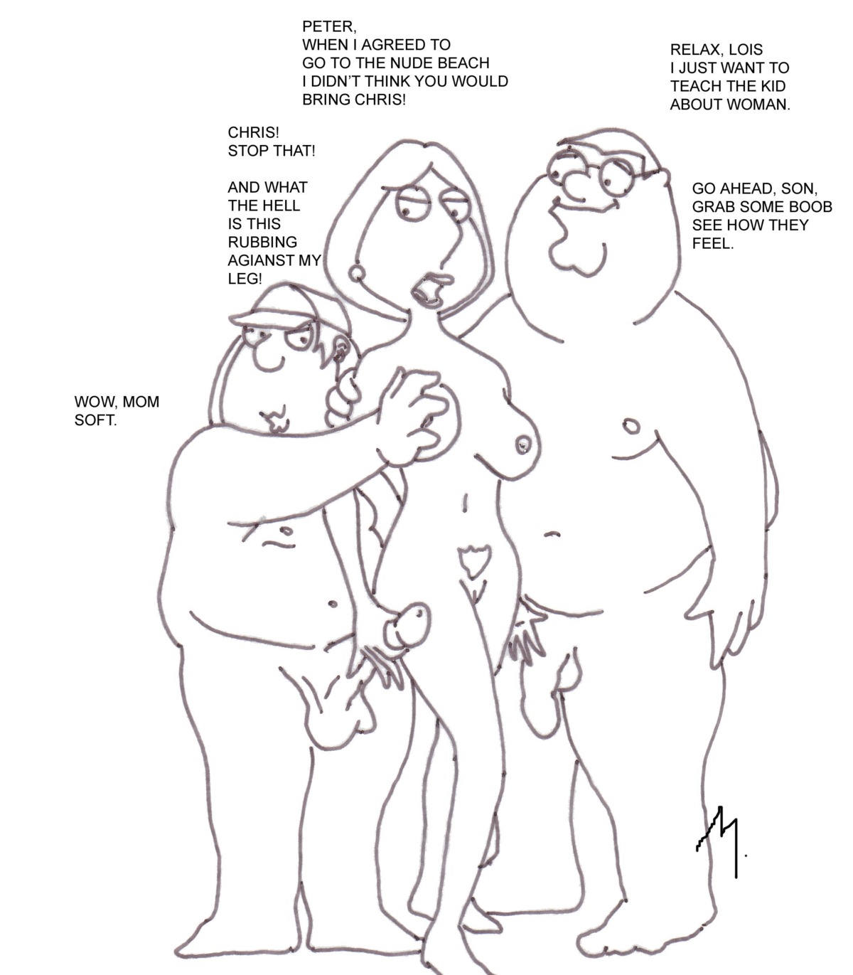 chris_griffin family_guy female human lois_griffin male peter_griffin rule34 straight tagme