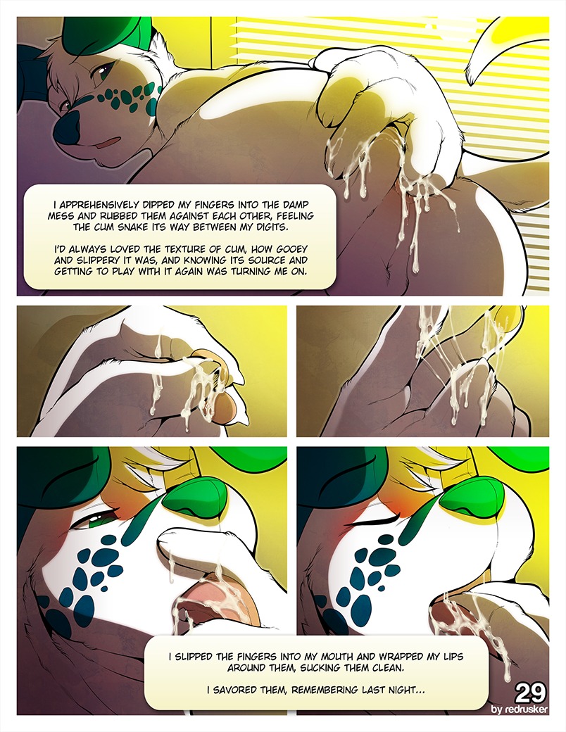 2013 after_anal after_sex alone_in_the_woods anal anal_fingering anal_penetration anthro ass_to_mouth bodily_fluids canid canine canis comic cum cum_from_ass cum_in_ass cum_in_mouth cum_inside cum_on_hand cum_on_tongue cum_string cum_taste dalmatian day digital_media_(artwork) domestic_dog e621 english_text eyes_closed felching fingering fur genital_fluids lol_comments male mammal multiple_scenes number page_number penetration redrusker sea_salt solo text tongue window
