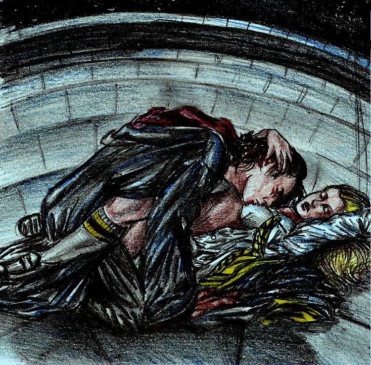 1boy 1girls ambiguous_penetration astronomy_tower background bare_legs black_clothing black_hair black_pants blonde_hair castle cloak closed_eyes clothed clothed_female clothed_male clothing female footwear gryffindor hand_on_another's_head hand_on_head hannah_abbott harry_potter hogwarts hogwarts_robe hood hood_down hufflepuff hufflepuff_tie knee_high_socks knee_highs kneehigh_socks kneehighs light-skinned_female light-skinned_male light_skin lips long_hair lying lying_on_back male male_on_top missionary_position necktie neville_longbottom night nipple_suck on_back on_floor outdoors pale-skinned_female pale-skinned_male pale_skin pants robe rooftop rule34 sex shirt shoes sketch socks straight straight_sex sucking_nipples thanfiction tie tower white_shirt witch_(harry_potter) yellow_necktie yellow_neckwear