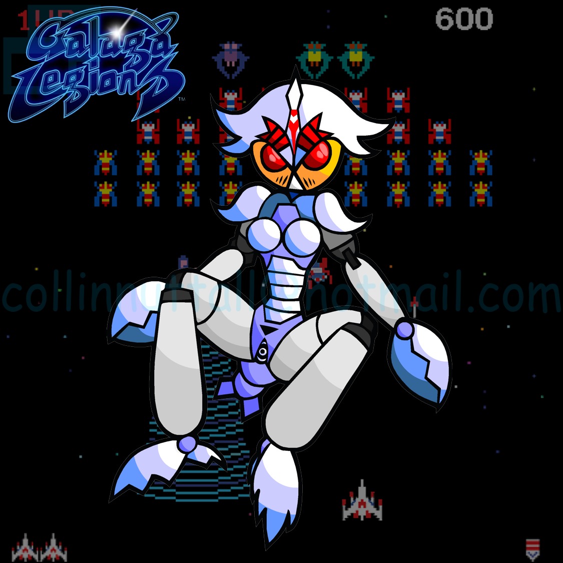 anthro arthropod female galaga living_machine mechanical pussy rule34 rule_63 slushy tagme