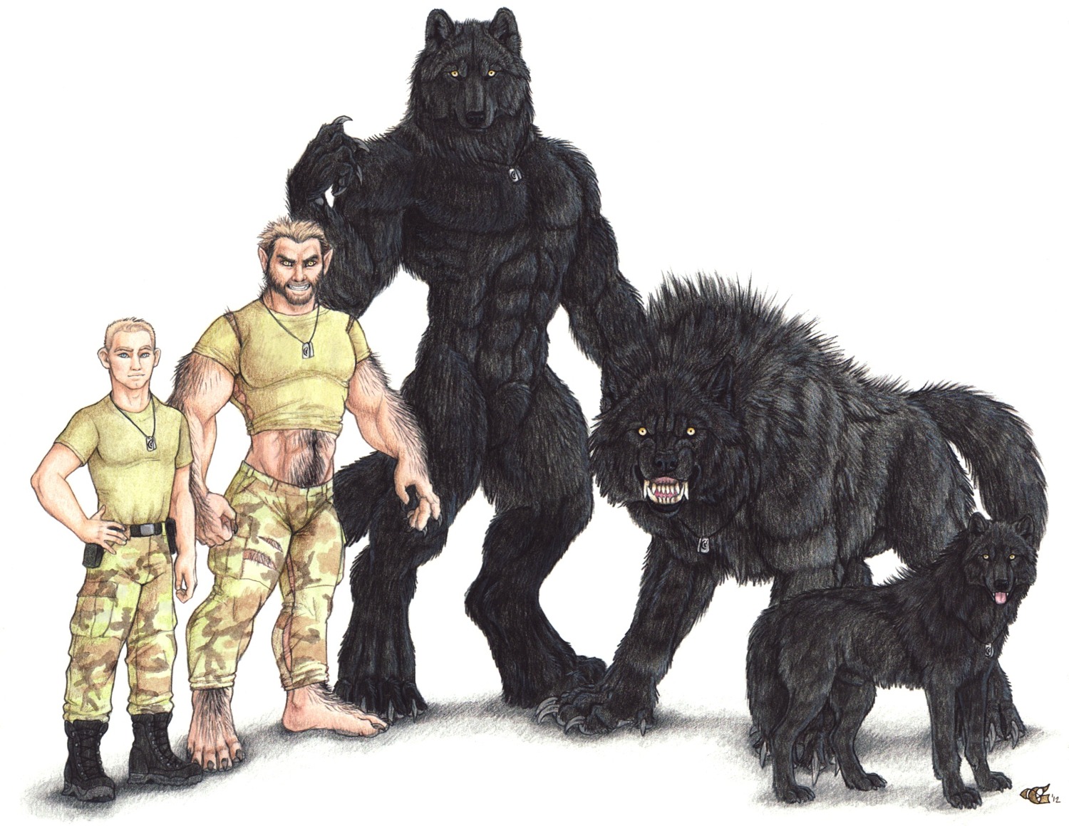 2012 5_fingers 5_toes abs animal_genitalia anthro arm_hair army athletic athletic_human athletic_male balls barefoot basic_sequence belt belt_pouch biceps big_muscles biped black_balls black_body black_boots black_clothing black_footwear black_fur black_nose black_sheath blonde_hair body_fur body_hair boots bottomwear camo camo_cargo_pants canid canine canis cargo_pants christy_grandjean claws clothed clothing colored_pencil_(artwork) dog_tags e621 fan_character feet feral fingers footwear forearm_hair forearms four_frame_image four_frame_sequence front_view fully_clothed fully_sheathed fur garou_(world_of_darkness) genitals goldenwolf green_clothing green_shirt green_t-shirt green_topwear hair hairy_hands happy_trail hi_res human humanoid humanoid_pointy_ears laced_boots linear_sequence looking_at_viewer male mammal military model_sheet moonfire_(drockanfirestorm) muscular muscular_anthro muscular_humanoid muscular_male mythological_canine mythological_creature mythology nude pants pawpads paws pecs pointy_ears sequence shaded sheath shirt shoes simple_background snout soft_shading soldier solo t-shirt tan_bottomwear tan_clothing tan_topwear teeth tight_clothing tight_topwear toe_claws toes topwear torn_bottomwear torn_clothing torn_topwear traditional_media_(artwork) transformation transformation_sequence warrior werecanid werecanine werecreature werewolf werewolf_the_apocalypse white_background white_wolf_publishing wishbone_mouth wolf world_of_darkness_(series)
