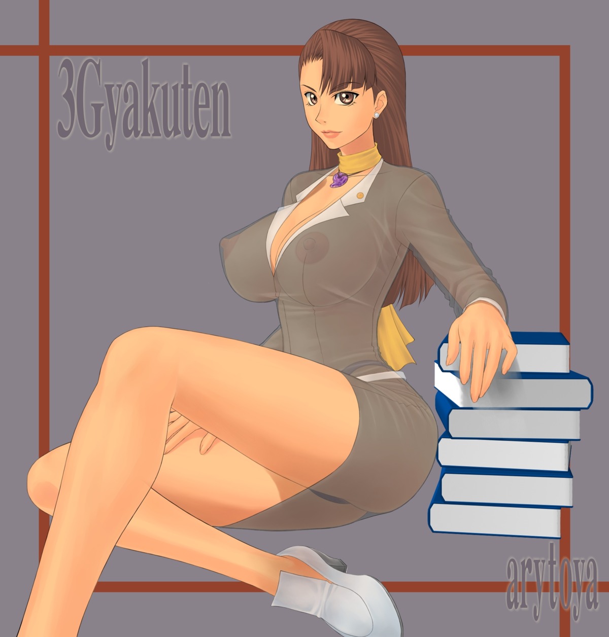 1girls arutoya female female_only gyakuten_saiban mia_fey rule34 solo tagme
