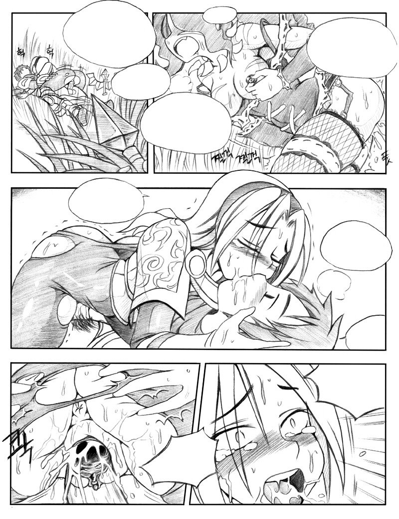 1boy 1girls female french_maid_nidalee garen_crownguard kimmundo league_of_legends luxanna_crownguard male nidalee rule34 tagme