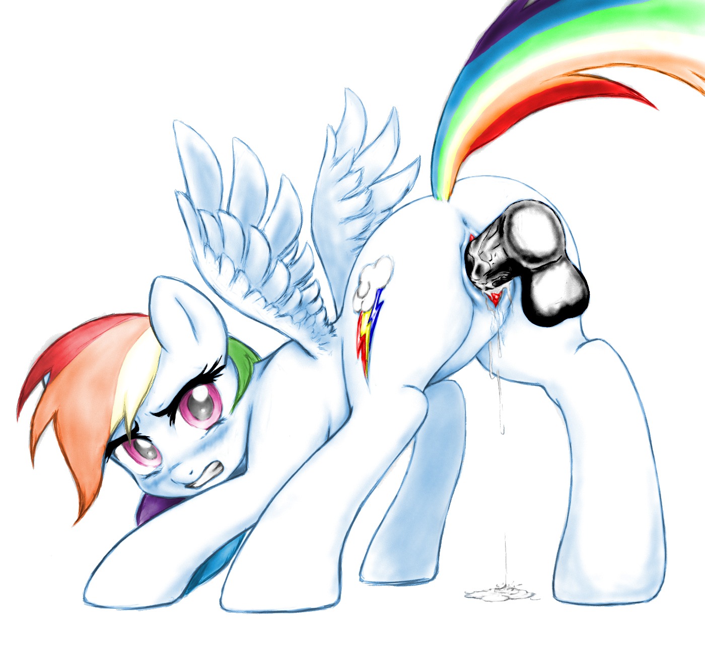 anus backsack balls bent_over blue_body blue_feathers blue_fur blush bodily_fluids bored_photoshop_guy butt cum cum_in_vagina cum_inside cutie_mark disembodied_penis dripping duo e621 equid equine erection feathered_wings feathers female female_focus female_penetrated feral friendship_is_magic fur genital_fluids genitals hair hasbro hi_res humanoid_genitalia humanoid_penis long_hair looking_at_viewer male male/female male_penetrating male_penetrating_female mammal multicolored_hair my_little_pony mythological_creature mythological_equine mythology nude orgasm pegasus penetration penile penile_penetration penis penis_in_vagina quadruped rainbow_dash_(mlp) rainbow_hair sex simple_background solo_focus tail vaginal vaginal_penetration vulva white_background wings