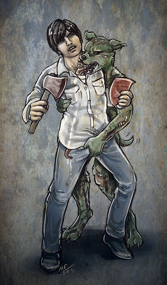 ambiguous_gender anthro anthrofied axe canid canine canis chest_lick conditional_dnp crotch_grab domestic_dog duo e621 grope henry_townshend human human_on_anthro interspecies konami licking long_tongue male male/ambiguous mammal melee_weapon monster moodyferret nude penile reach_around sexual_harassment silent_hill sniffer_dog_(silent_hill) tail tail_motion tailwag tongue tongue_out undead weapon
