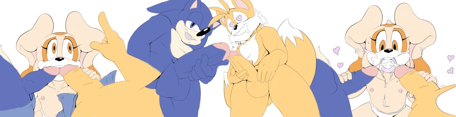2014 absurd_res age_difference anthro aval0nx balls blue_body blue_fur blue_penis bodily_fluids canid canine clothing cream_the_rabbit cum cum_in_mouth cum_inside cum_on_chest cum_on_face cumshot double_fellatio double_oral drooling e621 ejaculation erect_nipples erection eulipotyphlan faceless_character faceless_male fellatio female first_person_view flat_chested fox fur genital_fluids genitals group group_sex handjob heart_eyes heart_symbol hedgehog hi_res humanoid_genitalia humanoid_penis lagomorph leporid looking_at_genitalia looking_at_penis male male/female mammal miles_prower mist15 nipples nude oral oral_penetration orange_body orange_fur orange_penis orgasm penetration penile penis rabbit saliva sega sex simple_background sonic_the_hedgehog sonic_the_hedgehog_(series) teeth threesome trio vein white_background young young_anthro