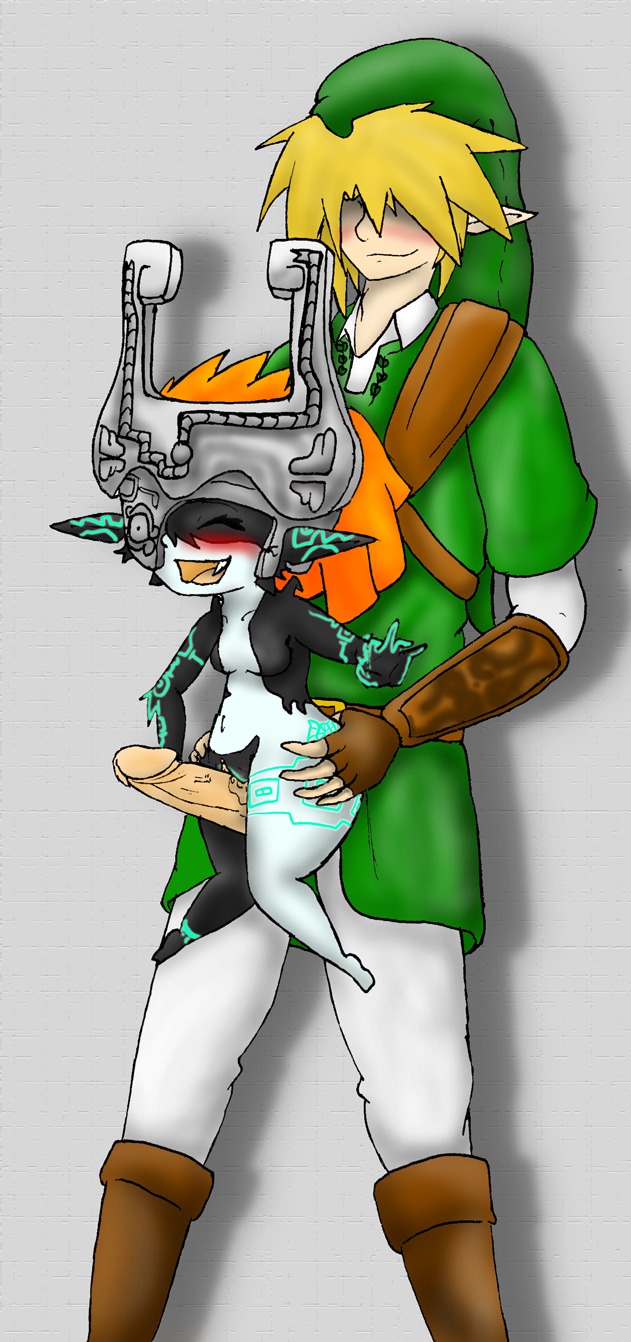 1boy 1girls female imp_midna link link_(ocarina_of_time) male midna nintendo penis rule34 straight_hair the_legend_of_zelda twili twilight_princess
